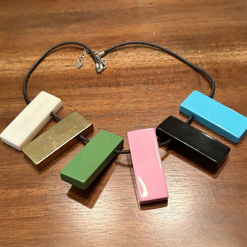 Rare MAC Cosmetics Fragrance Cap Necklace